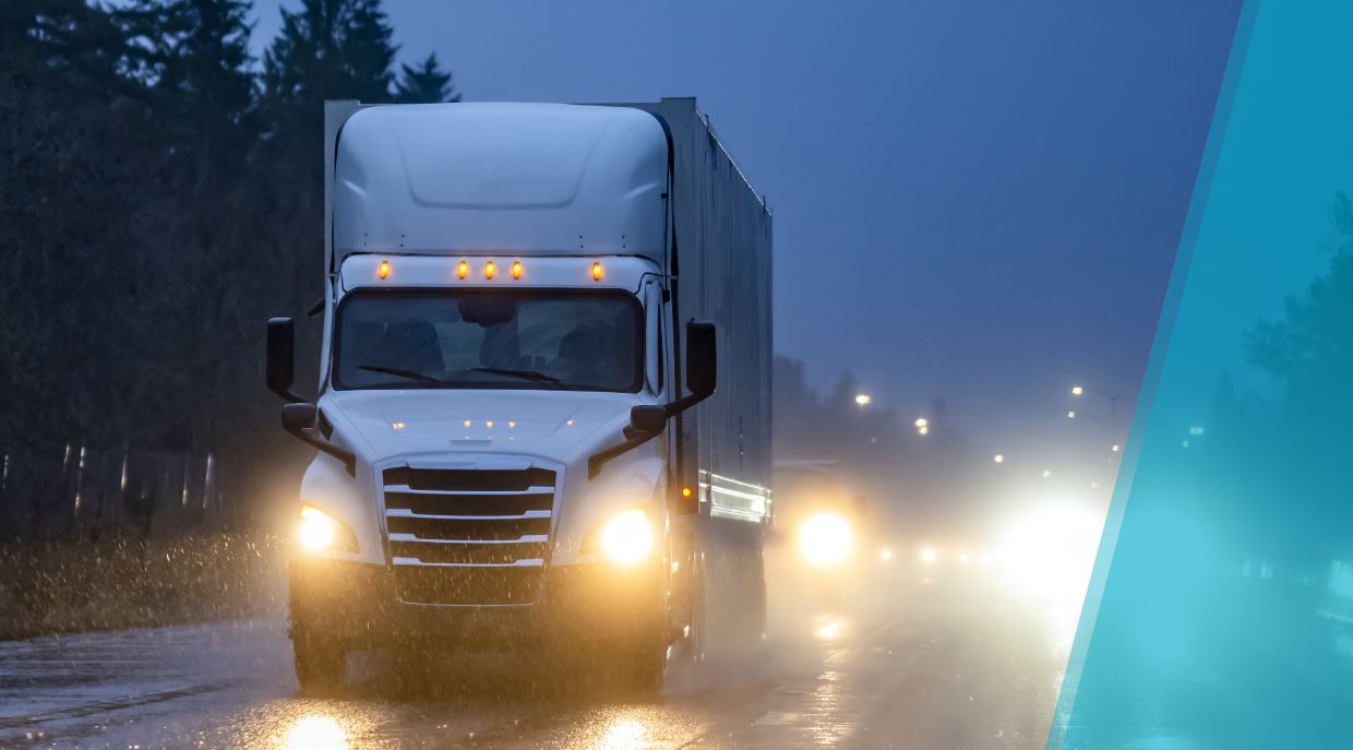 Truck In Rain