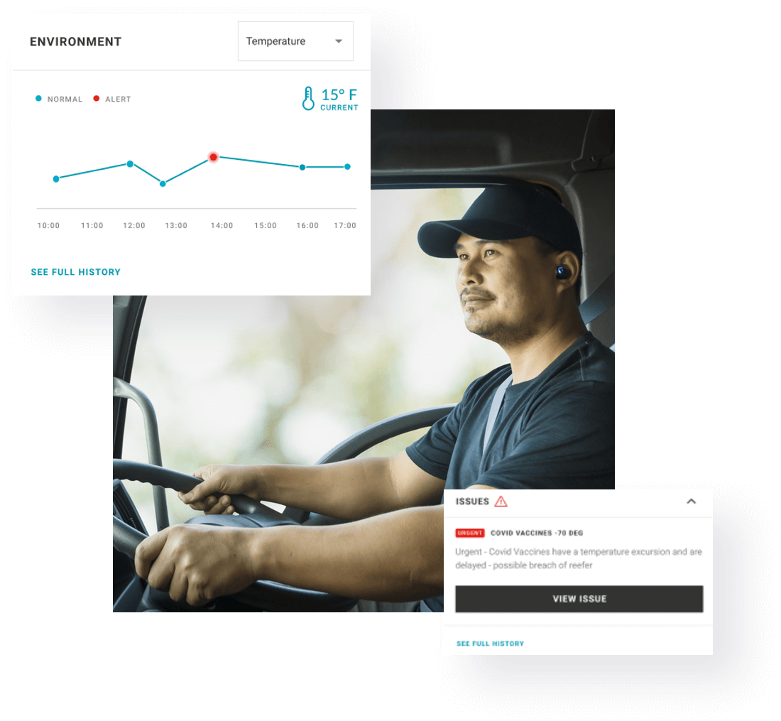 CalAmp temperature monitoring